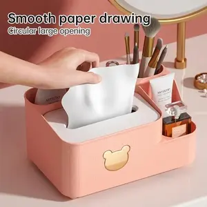 Tissue Storage Box Living Room Dining Room Tea Table Desktop Storage Multi functional Storage Box