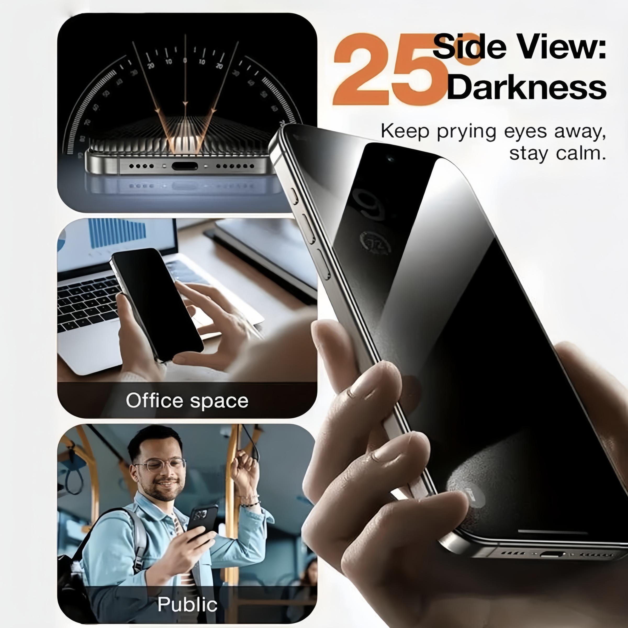 2-Pack Privacy Screen Protector for Google Pixel 10/9 Pro/xl/8/7/6/9a/8a/7a/6a, Anti-Spy Tempered Glass, Ultra-Clear & Bubble-Free