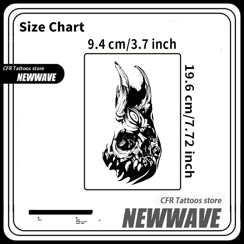 1pcs Dark Thorn Cross Angel Herbal Juice Tattoo Sticker Gothic Sexy Hot Girl Temporary Tattoo on Chest Waterproof Durable Fake Tattoo for Men and Women Halloween Party Gift Y2K