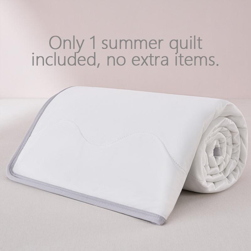 Double-Sided Cooling Summer Blanket, Soft Lightweight Quilted Design, Breathable Fabric for Hot Weather, Multi-Color Options, All-Season Use