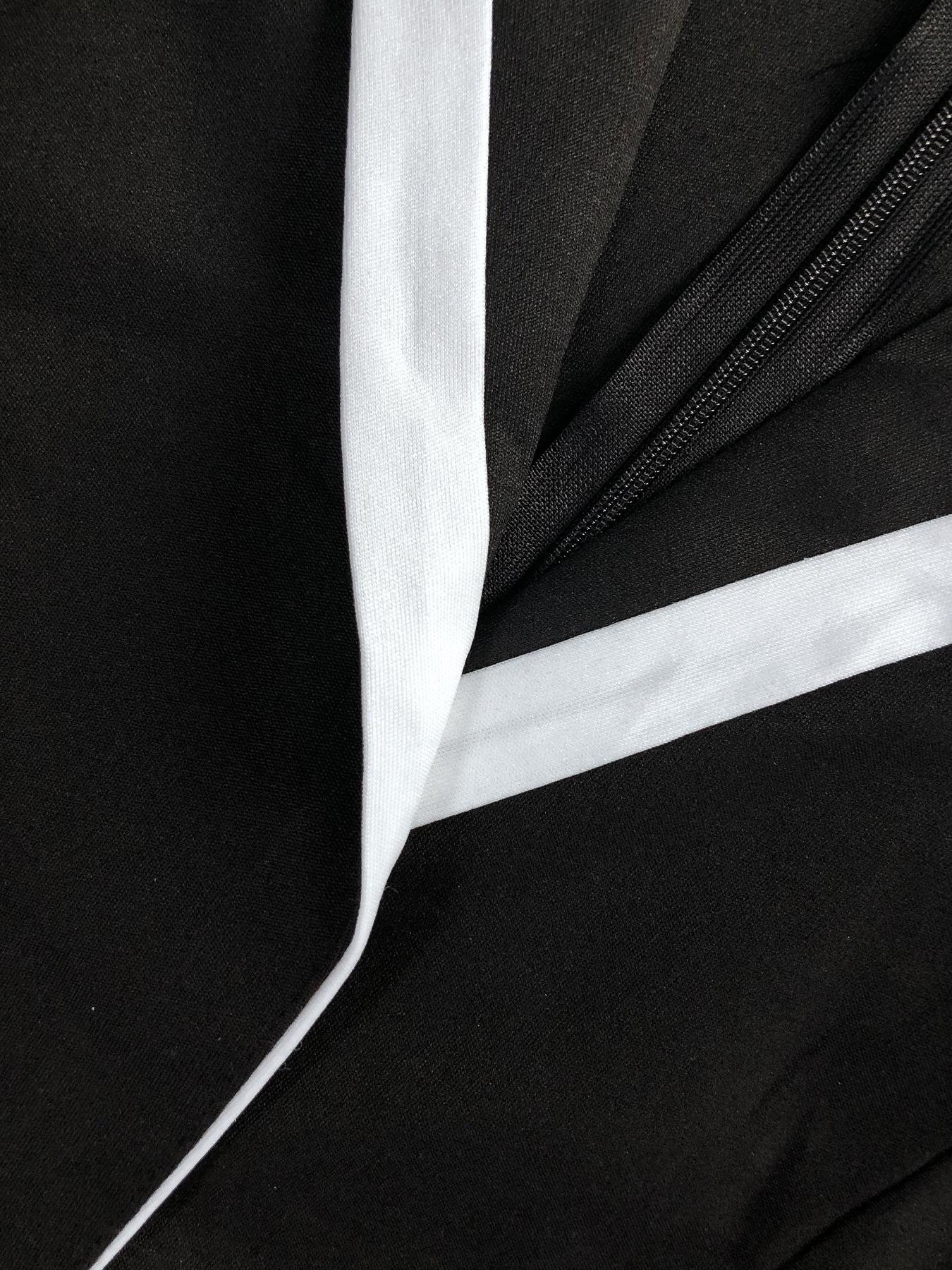 Elegant Women's Long Sleeve Jumpsuit, Belted Waist Design, Colorblock Patchwork, Fall & Winter Fashion, Office Wear, Womenswear