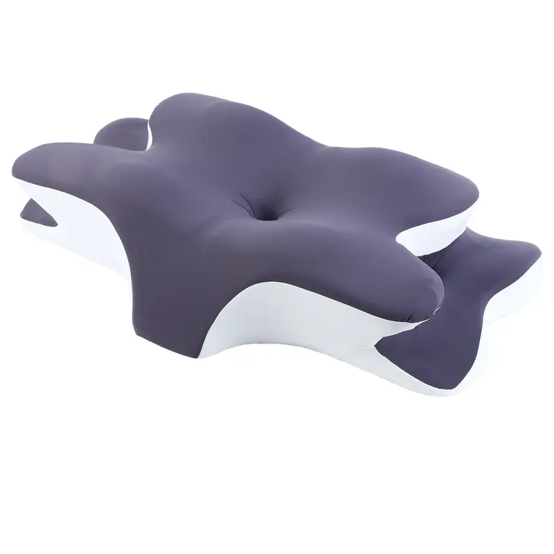 Dark gray contoured pillow