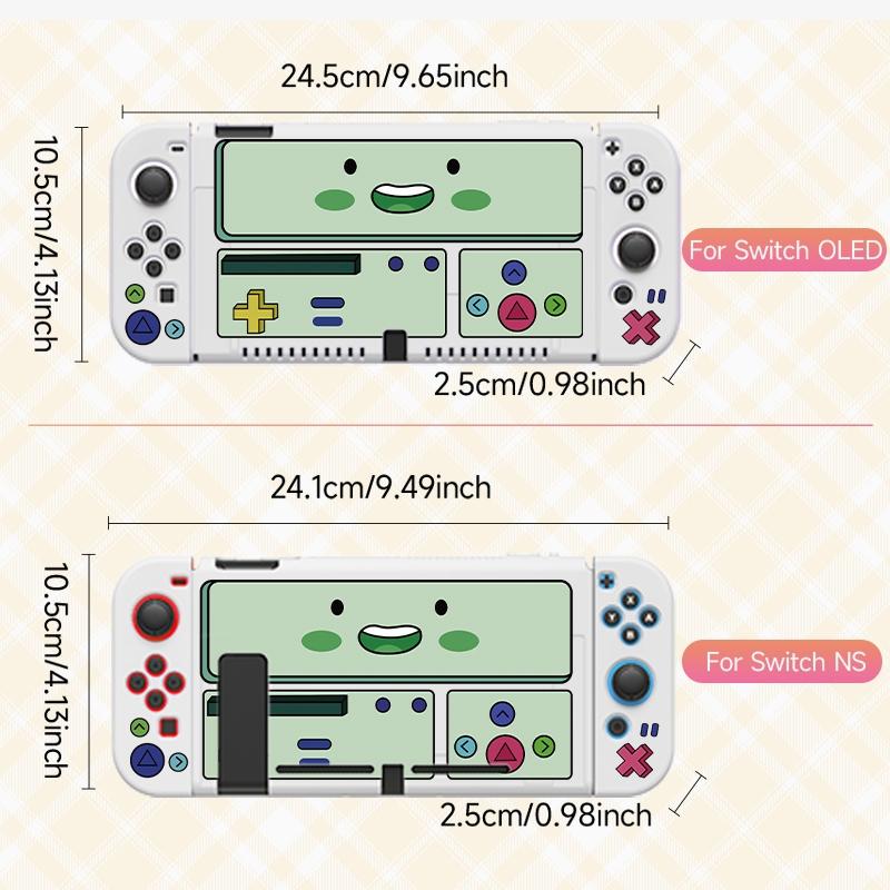 Cute Cartoon Pattern Handheld Game Console Protective Case, Lightweight Full Coverage Protective Case, Game Console Protective Case for Switch OLED