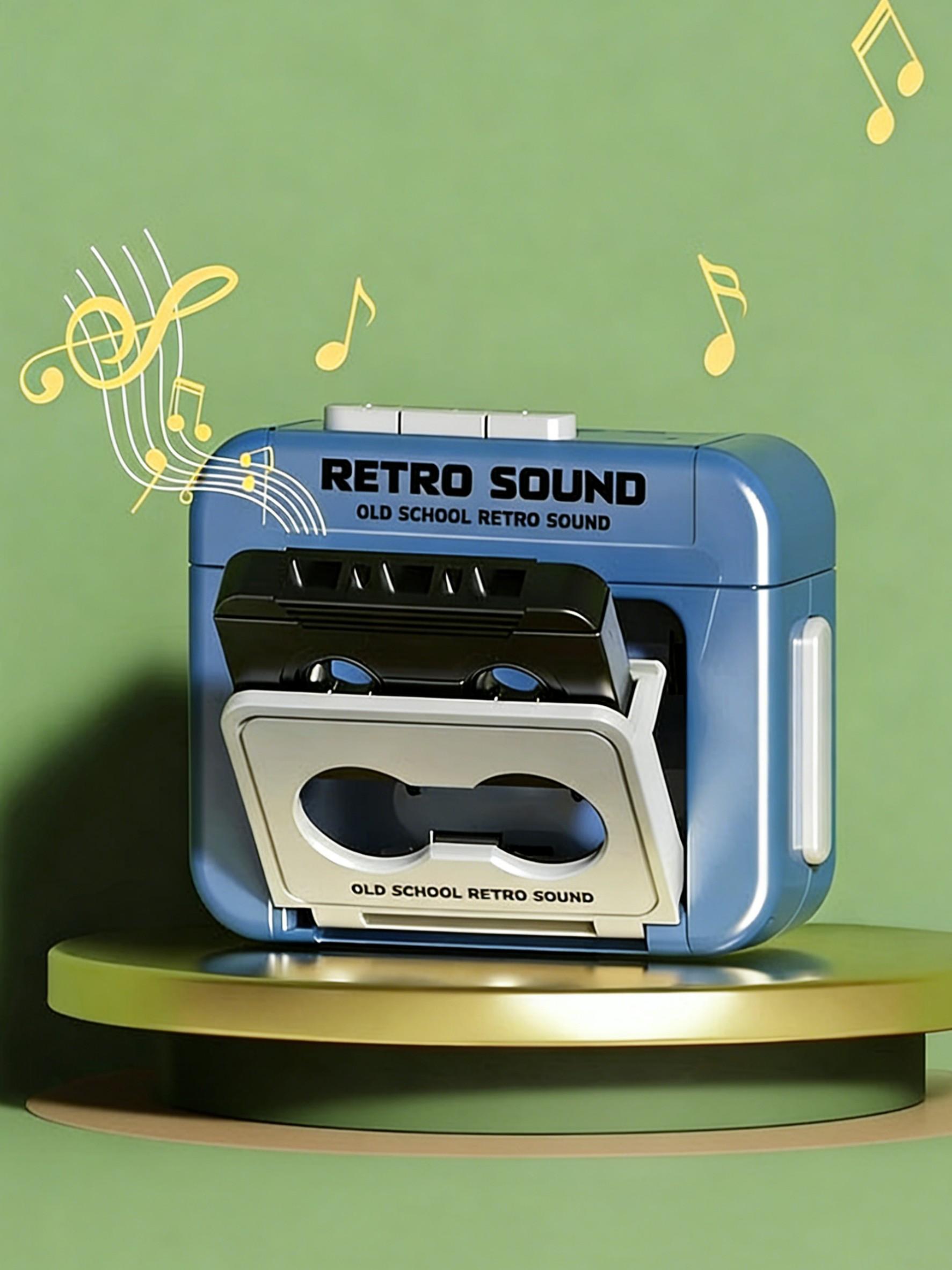 Mini Vintage Tape Recorder Keychain, Fun Music Box Ornament, Recordable Holiday Gift, Retro Style Keyring, Cassette Tape Recording Keychain, 1 Piece Per Pack