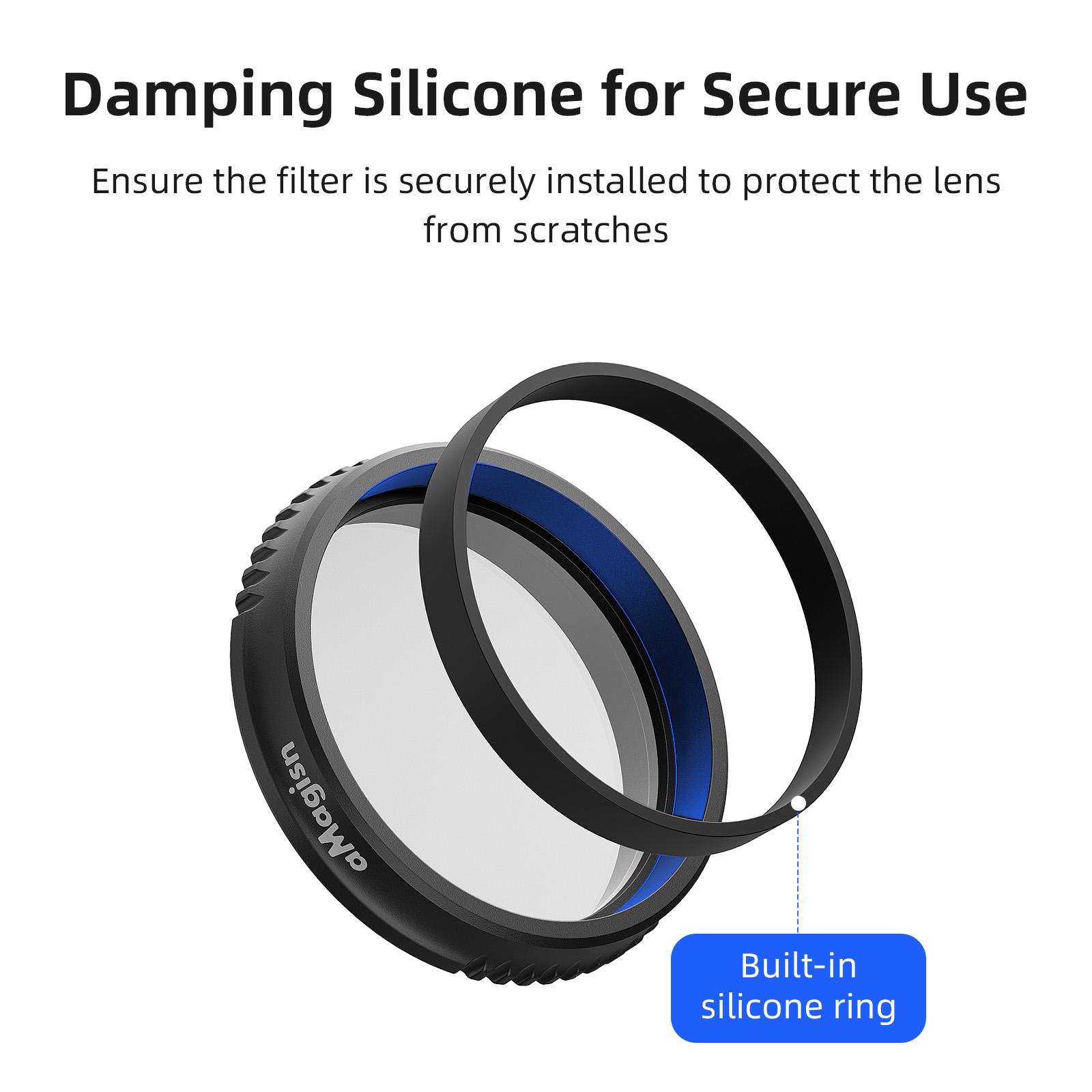 Dji Osmo Nano Quick-Release ND Filter Set, Protective Lens Kit for Dji Action Camera Accessories, Essential Gear for Sports Photography & Filming