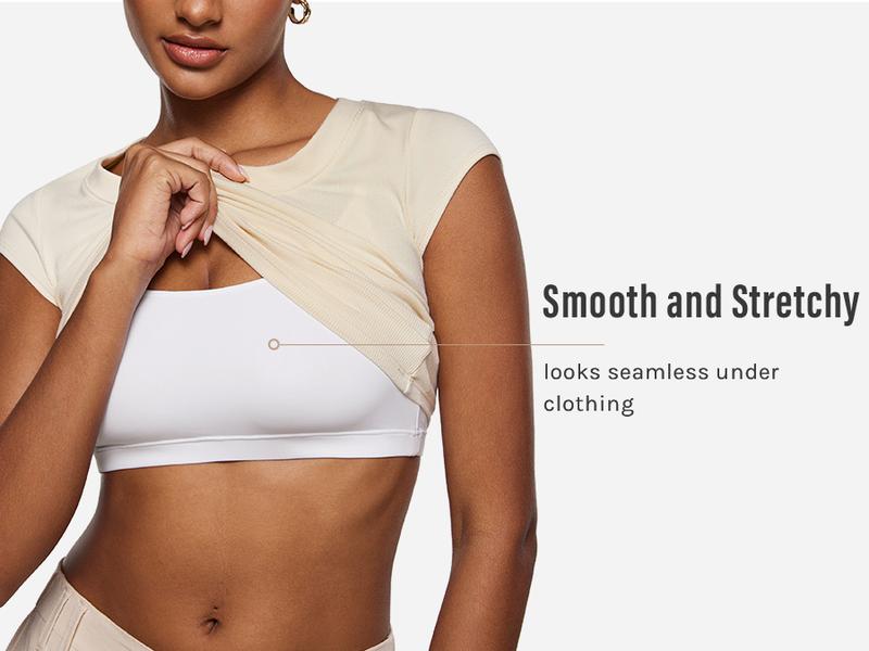 INLYRIC Women's Inbarely Bralettes Cami Bras No Underwire Wireless Seamless Unlined Comfort Sports Bra