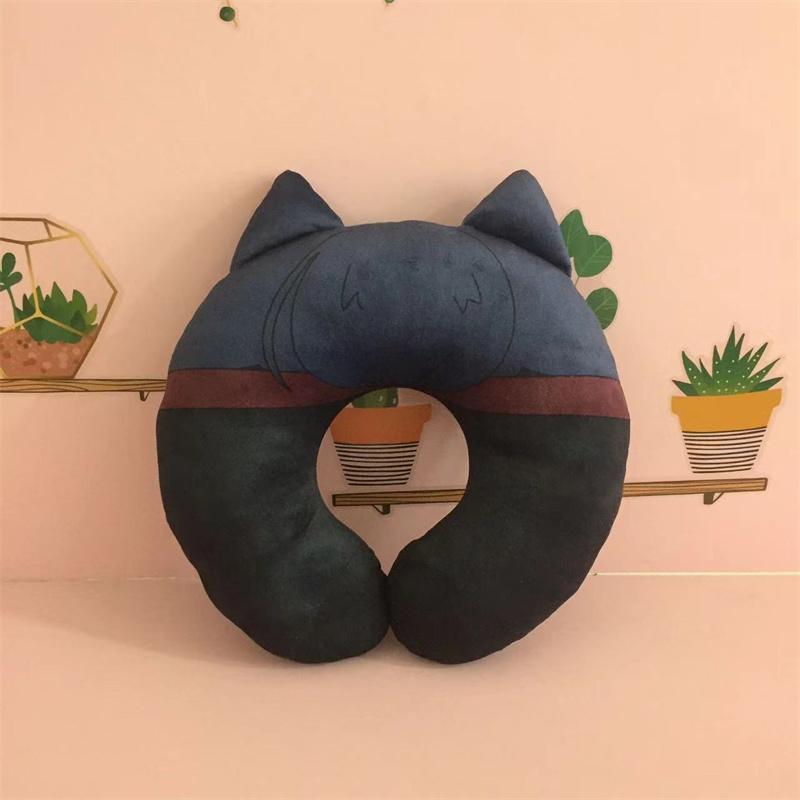 Bungou Stray Dogs Edogawa Rampo Cosplay Travel Neck Pillow Fyodor Dostoyevsky U-Shaped Plush Cushion Toy