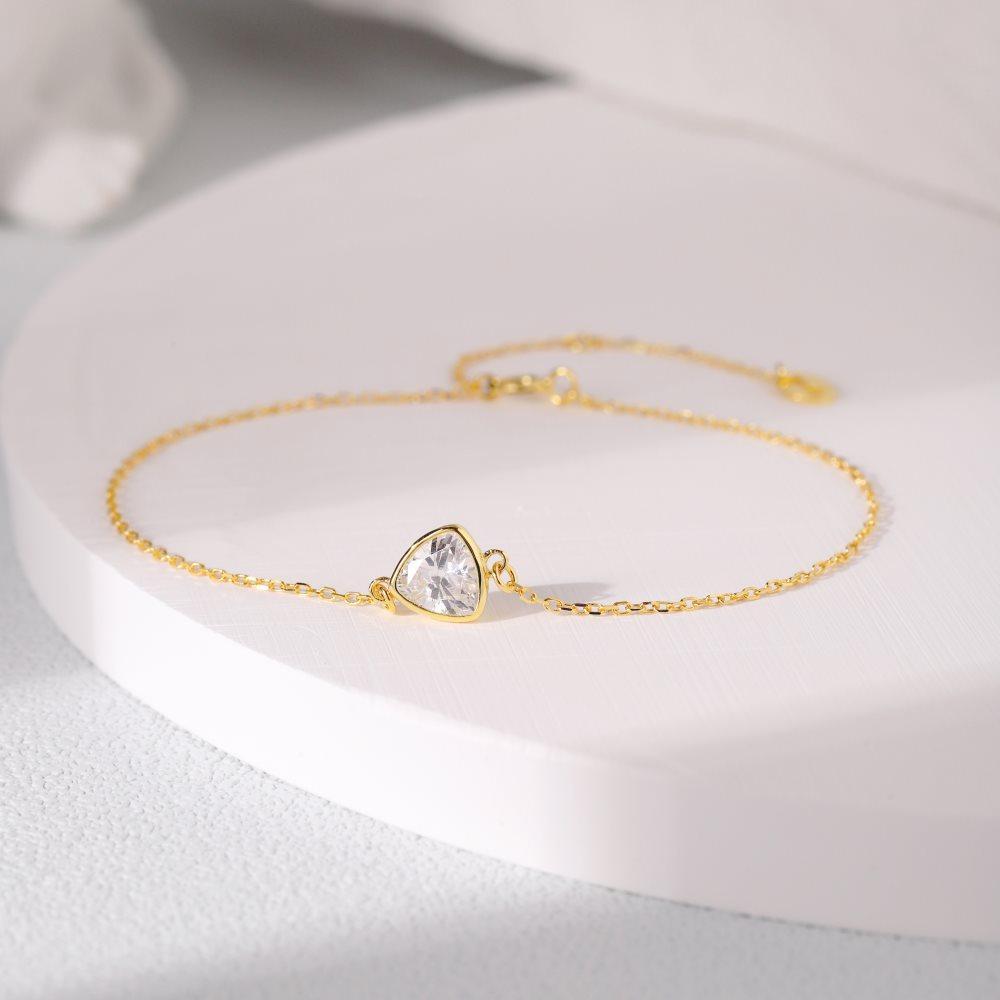 EAMTI 925 Sterling Silver Cubic Zirconia Wedding Bracelet Dainty Jewelry Gifts for Women Mother's Day/Birthday/Anniversary Day/Valentine’s Day