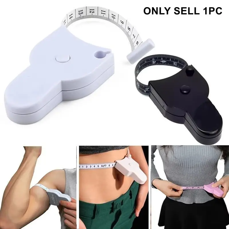 Self-tightening Body Measuring Tape Ruler 150cm/60 Inch Sewing Tailor Dressmaking Measure Ruler Meter Film for Waist Chest Legs
