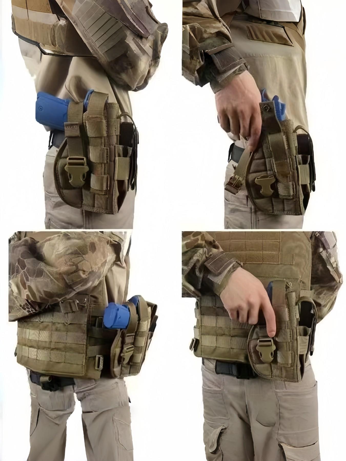 Outdoor Tactical Quick Release Gun Belt, Multi-Functional Waist Pack, Universal Model, Ideal for Hunting and Training