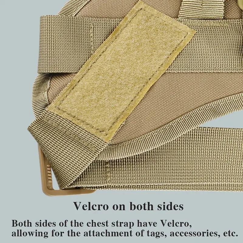 Lightweight Tactical Dog Harness with D-Ring, Adjustable Nylon Vest for Walking, Training, Daily Use, Olive Options