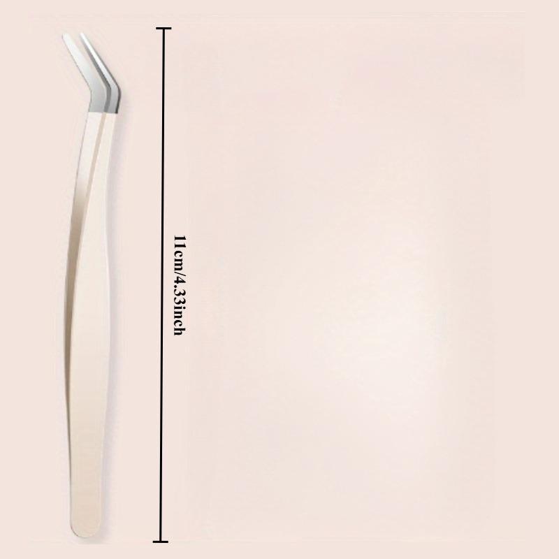 1pc Eyelash Applicator Tool DIY Lash Tweezers Curved Eyelash Tweezers For Easy Lashes Application And Removal