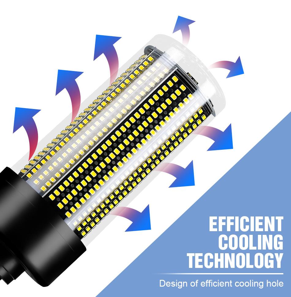 100W E39+E27 LED Corn Light Bulb AC100~277V Warehouse Factory Recessed Ceiling Straight Candle Lamp 80W Daylight 60W Indoor Office Storeroom Basement Parking Lot Garage No Flicker Eye Protection Energy Saving Safety Commercial Lighting Fixture Cool/Warm