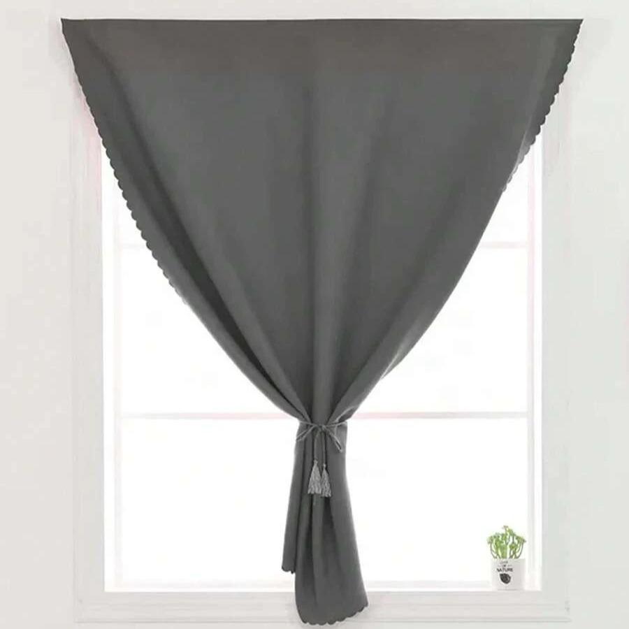 1pc Self Adhesive Portable 96% Blackout Curtains Simple And Easy To Window Bedroom Room Darkening Small Drapes