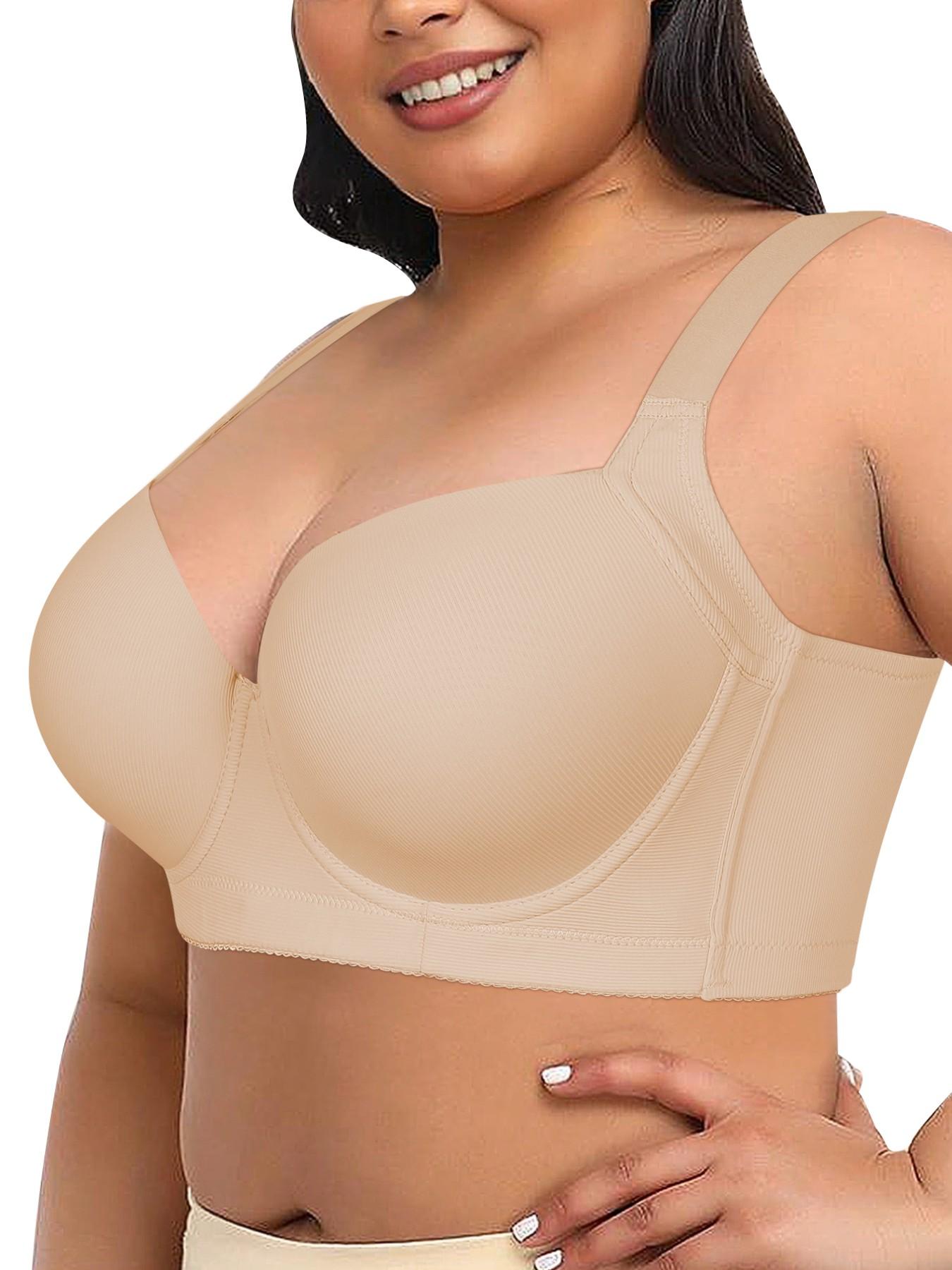 【Plus Size】Women Full Coverage Underwire Bra, Comfortable & Stylish Design, Medium Support, Perfect for Special Occasions & Daily Wear