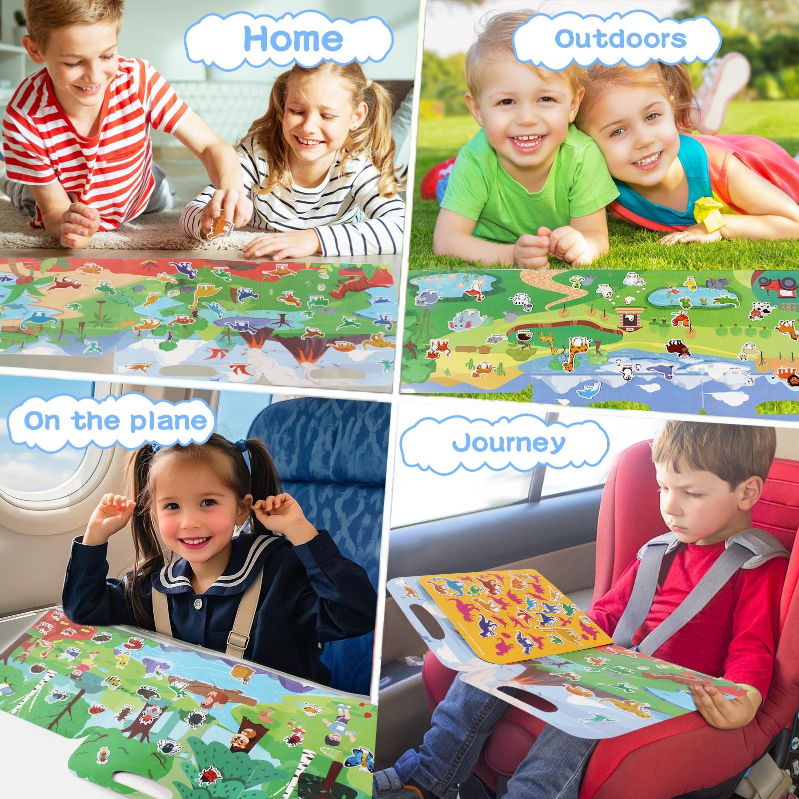 Jelly Stickers DIY Reusable Quiet Book Kids Sticker Art Early Education Toy,No Ca Prop 65 Warning