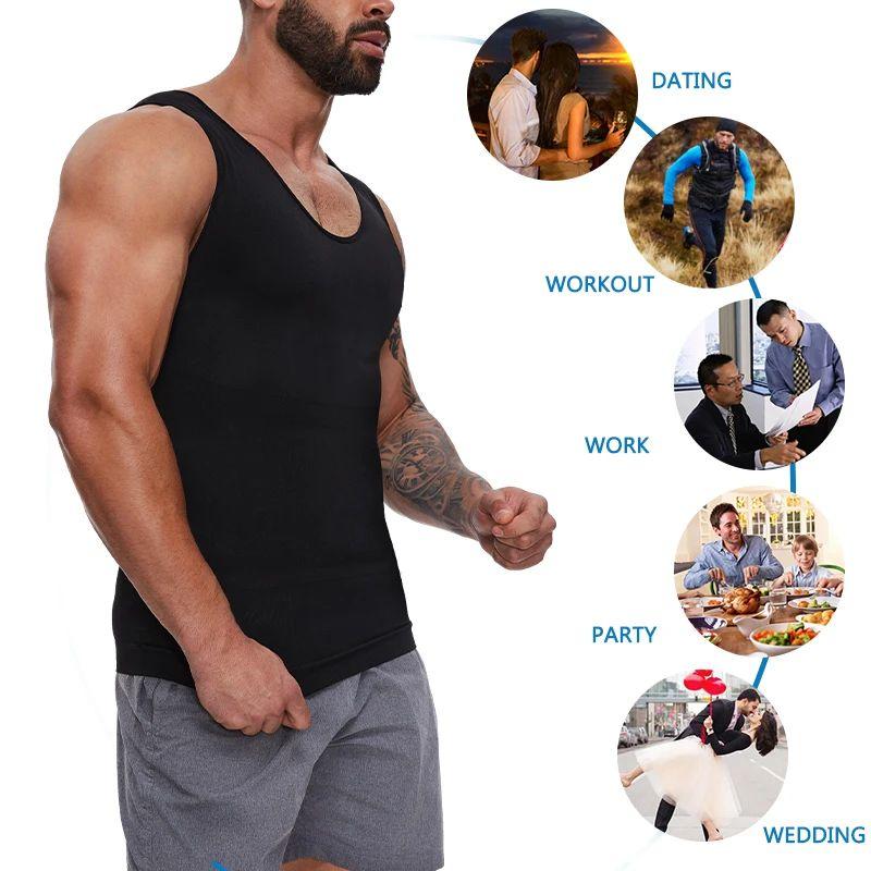 Compression Vest  Body Shaper Tank Tops Workout Undershirts Body Shaper Crew Neck Shapewear Tanks Top Compression Shirt