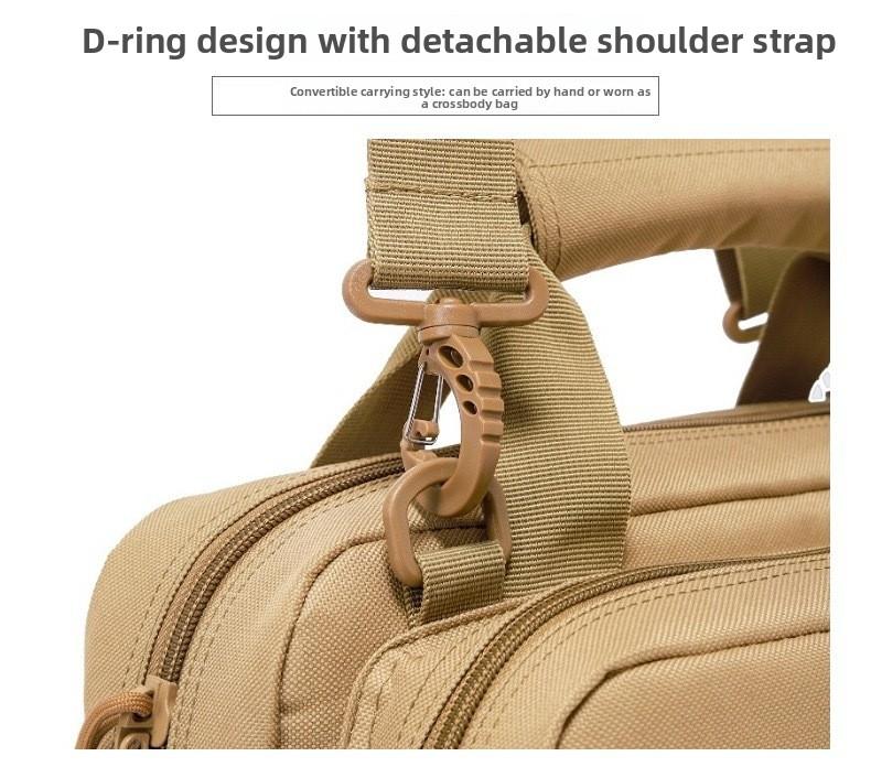 Military fans outdoor portable multi-functional handbag leisure sports anti-splashing diagonal span bag storage bag tactical pistol bag