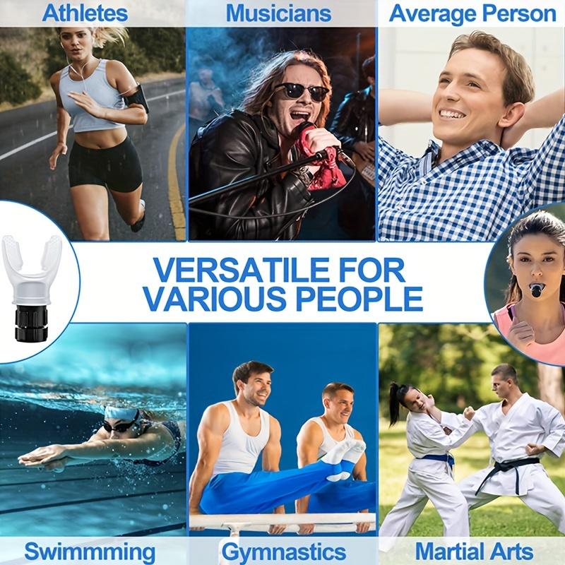 Portable Breathing Exercise Device, Lung Breathing Trainer, Adjustable Endurance Training Device for Improving Lung Capacity