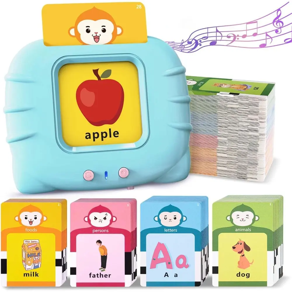 296 Sight Words Talking Flash Cards for Toddlers 1 2 3 4 5 Year Old, Pocket Speech, Sensory Speech Therapy Toys, Educational Learning Toys for Montessori and Autism Children, Gifts for Boys