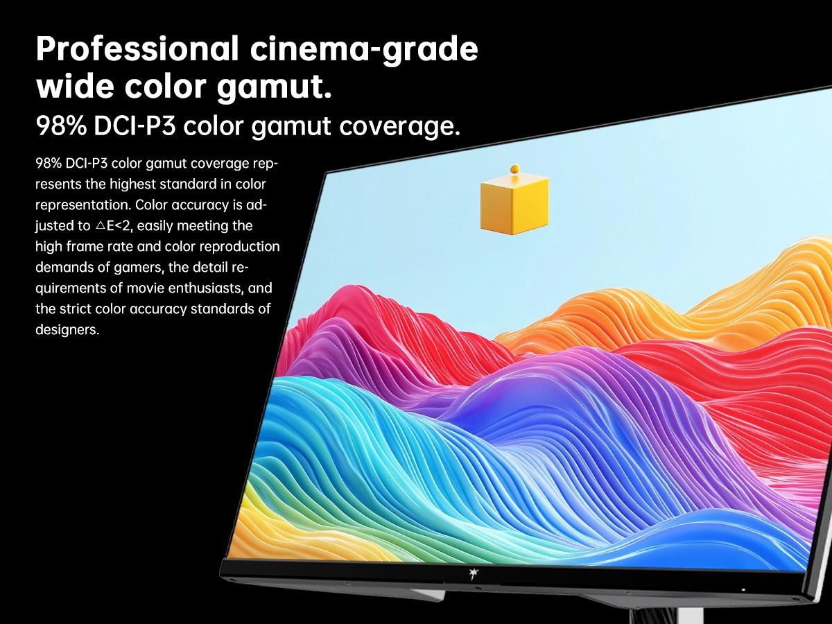 KTC 27" 2K Native 300Hz HDR400 Fast IPS White Gaming Monitor, QHD 2560*1440 Supports OC 320Hz, GTG of 1ms, 144% sRGB High Brightness 450cd/㎡, Low Blue Light, Flicker-Free, Original Rotatable Stand, VESA Wall Mount Compatible, H27E6 KTC 27" 2K Native 300Hz HDR400 Fast IPS White Gaming Monitor, QHD 2560*1440 Supports OC 320Hz, GTG of 1ms, 144% sRGB High Brightness 450cd/㎡, Low Blue Light, Flicker-Free, Original Rotatable Stand, VESA Wall Mount Compatible, H27E6