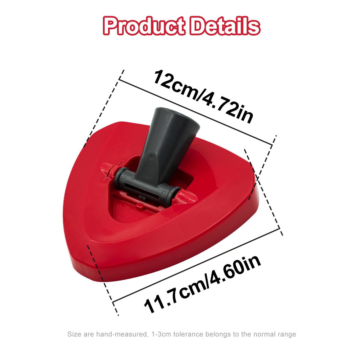 1/2Pcs Mini Spin Mop Triangle Base, Compatible with O-Cedar Rinseclean 2 Tank System, Durable Wear-Resistant, Easy Installation, Kitchen Bathroom Cleaner Accessory, Triangular Mop, Christmas