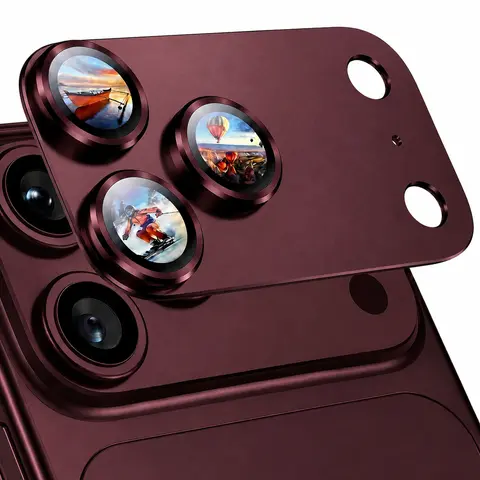 iPhone 18Pro/18Pro Max Camera Lens Protector (2 Pack) - Silver Aerospace Aluminum & 9H Tempered Glass, Case Friendly Military Grade Protection Accessories