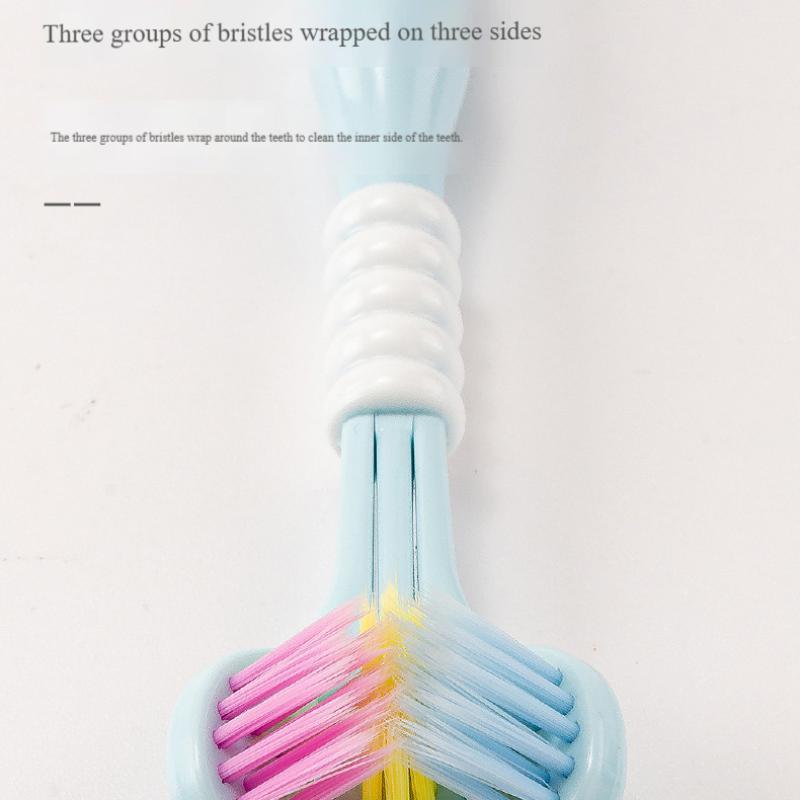 Couple's 3D Multi-Angle Toothbrush Set, Romantic Design, Deep Plaque Clean, Teeth Plaque Remover, Fresh Breath, Tongue Scraper, Gentle Bristles, Soft Toothbrush, Multiple Colors