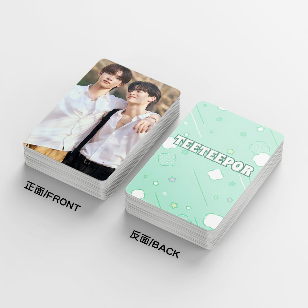 30Pcs/Set Thai BL Couple TEETEEPOR Double Sided Lomo Cards TeeTee × Por HD Print Photo Cards for Fans Collection & Gift
