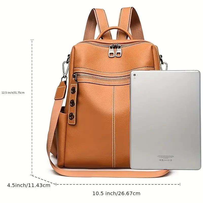 【Local Delivery】Maxoner Premium Genuine Leather Backpack Purse - Versatile Convertible Design for Women, Timeless Fashion Shoulder Handbag, Travel Bag, Satchel Sling Anti Theft Luxury Waterproof Accessory Soft Durable Converter 【Local Delivery】Maxoner Premium Genuine Leather Backpack Purse - Versatile Convertible Design for Women, Timeless Fashion Shoulder Handbag, Travel Bag, Satchel Sling Anti Theft Luxury Waterproof Accessory Soft Durable Converter