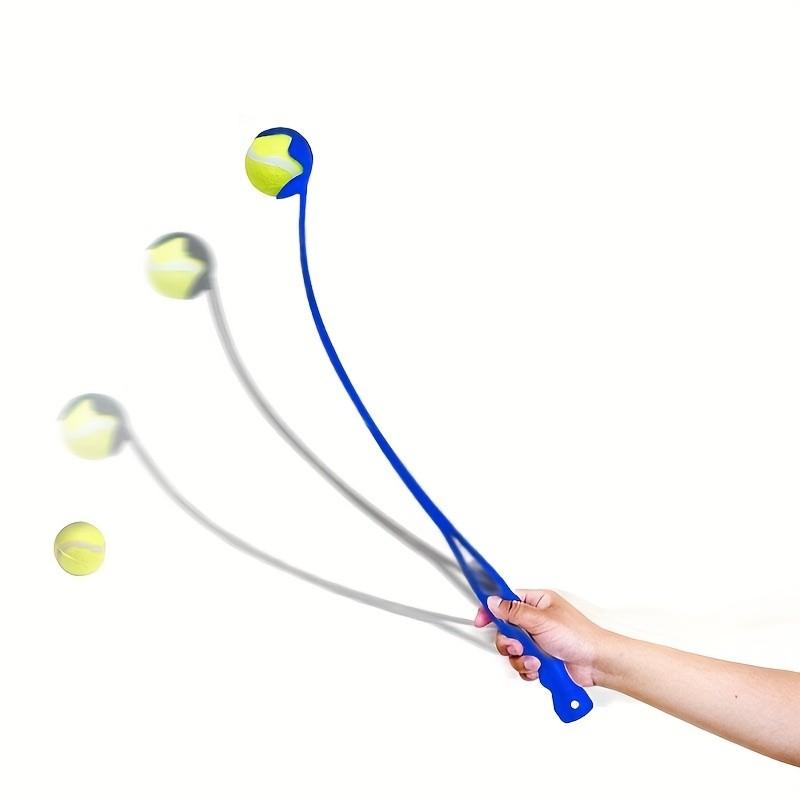 Pet Tennis Ball Thrower, Interactive Dog Training Toy, Durable Plastic Launcher, for Medium Large Dogs, Fun Outdoor Activity