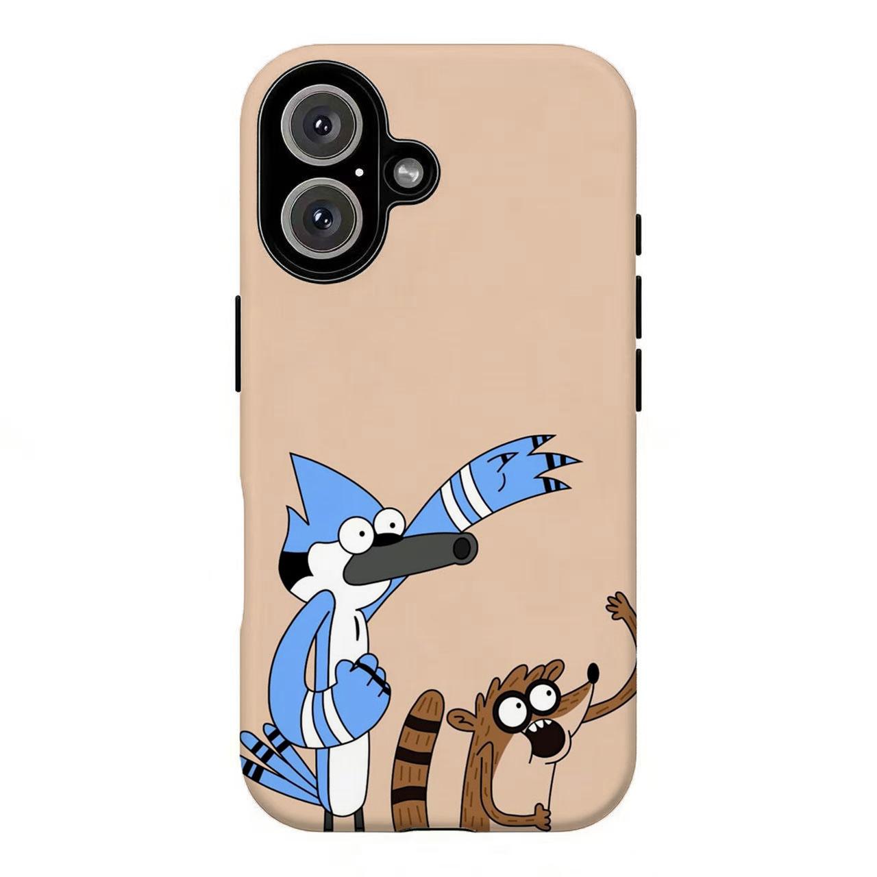 FL-R3gular Sh0w Mordecai & Rigby Retro Cartoon Phone Case,Y2K Funny Cartoon Protective Cover For iPhone 11 12 13 14 15 16 17 Air Pro Max for Samsung S26 S25 S24 S23 S22 S21 Case,Gift for her/him FL-R3gular Sh0w Mordecai & Rigby Retro Cartoon Phone Case,Y2K Funny Cartoon Protective Cover For iPhone 11 12 13 14 15 16 17 Air Pro Max for Samsung S26 S25 S24 S23 S22 S21 Case,Gift for her/him