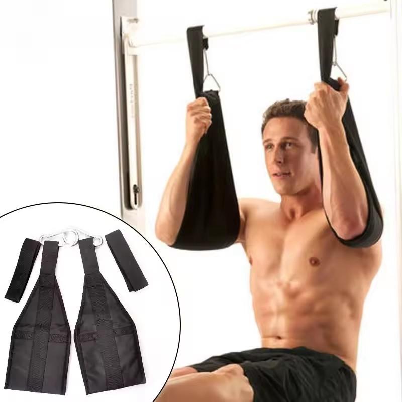 Fitness AB Sling Straps Suspension Rip-Resistant Heavy Duty Pair for Pull Up Bar Hanging Leg Raiser Home Gym Fitness Equipment