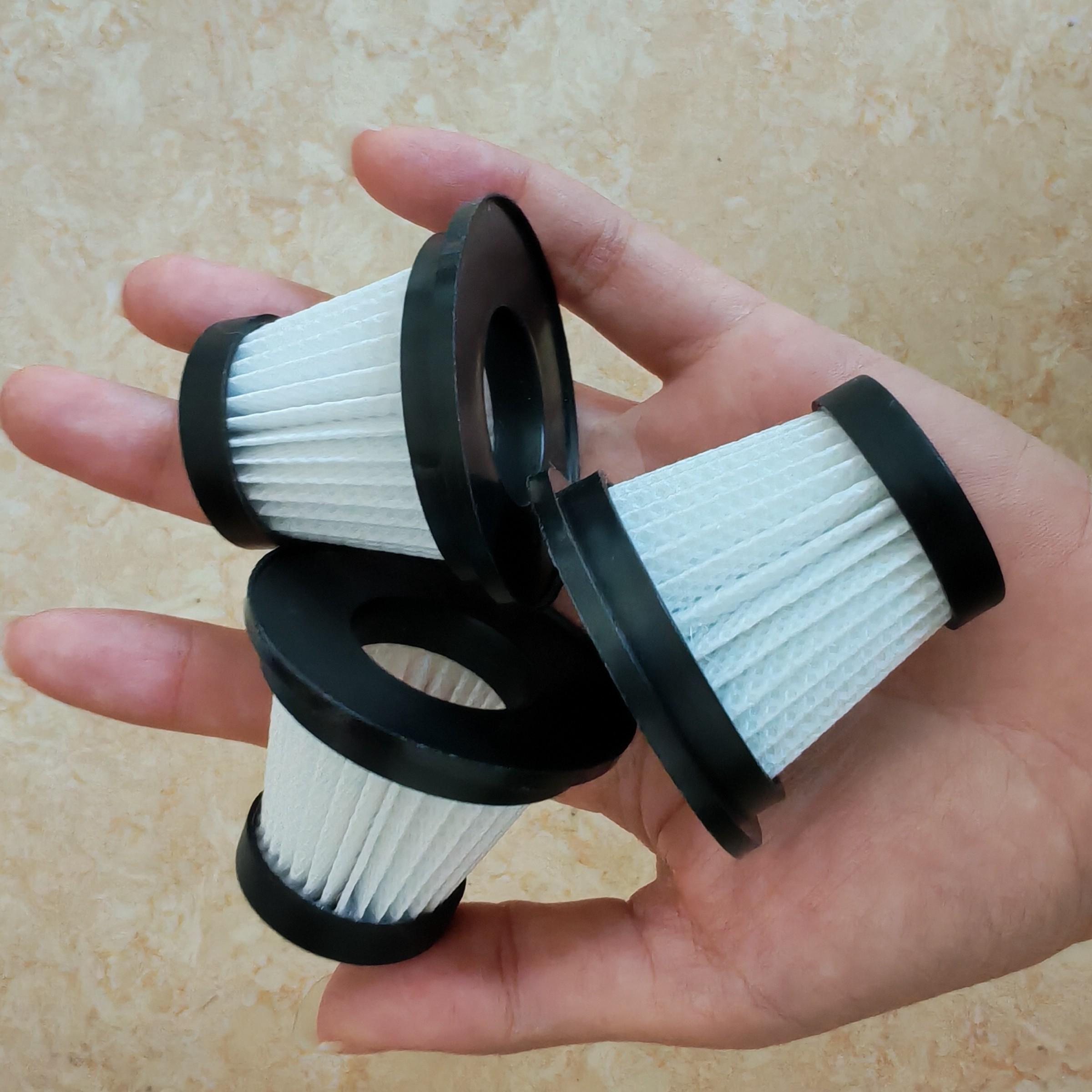 Universal Vacuum Filter Replacement Parts, Car Vacuum Cleaner Filters, Washable Filter Mesh, Compatible with Various Vacuums