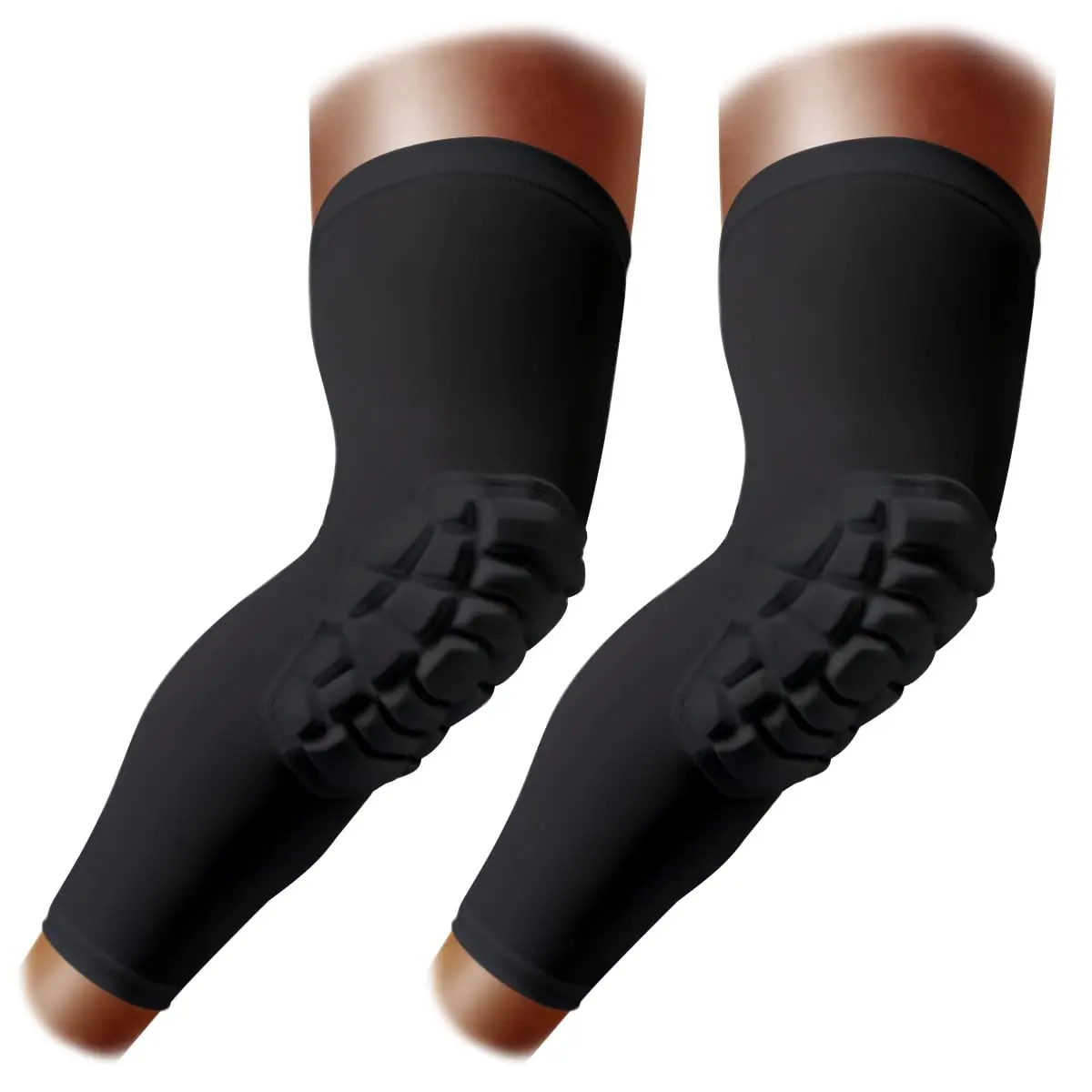 sportsKnee Pads Wrestling Knee Sleeve Compression Leg Sleeves for Volleyball Basketball, Knee Compression Sleeve for Youth and Adult(Black_M_2 Pcs)