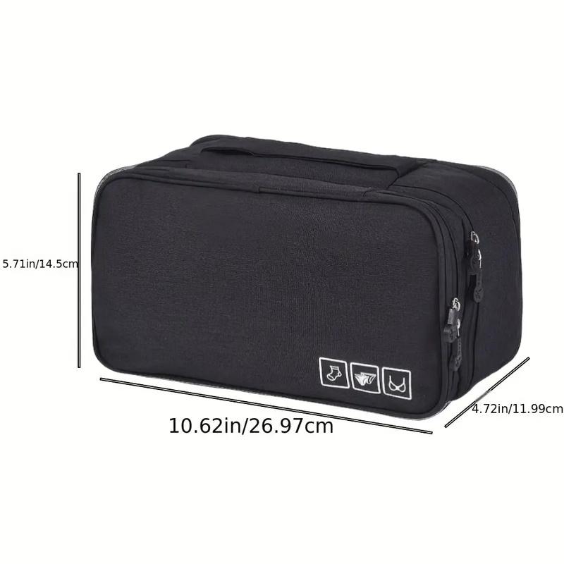 Portable Bra Storage Bag, 1 Count Underwear Sock Organizer Bag, Waterproof Travel Cosmetic Pouch, Travel Organization Pouch, Storage Organizer, Travel Essentials