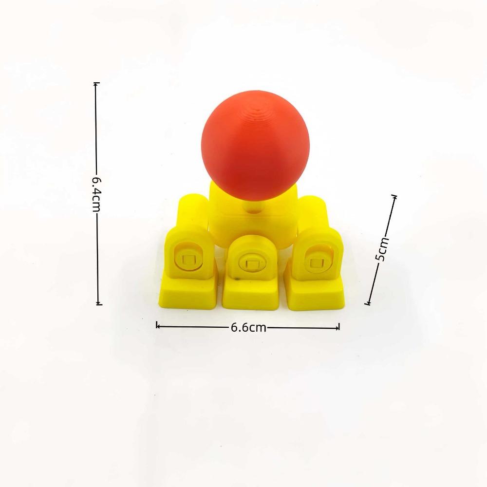 3D Printed Joystick-Design Creative Keycaps, Arcade-Look PLA Plastic Replacement Caps for Mechanical Keyboard Cherry MX Keys, WASD & Arrow Key Decor for Street Fighter Gaming Setup