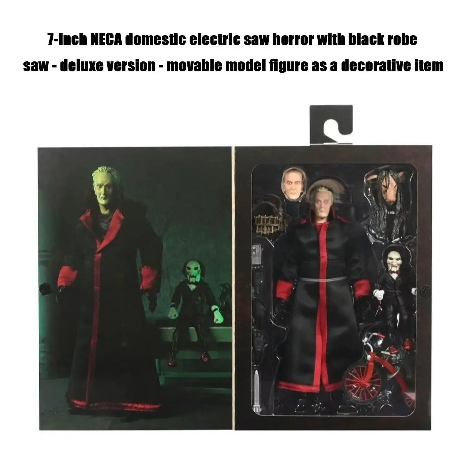 7-Inch Neca Saw Horror Robe Leatherface Deluxe Action Figure, Collectible Model Kit, Perfect Gift for Halloween Parties & Birthdays