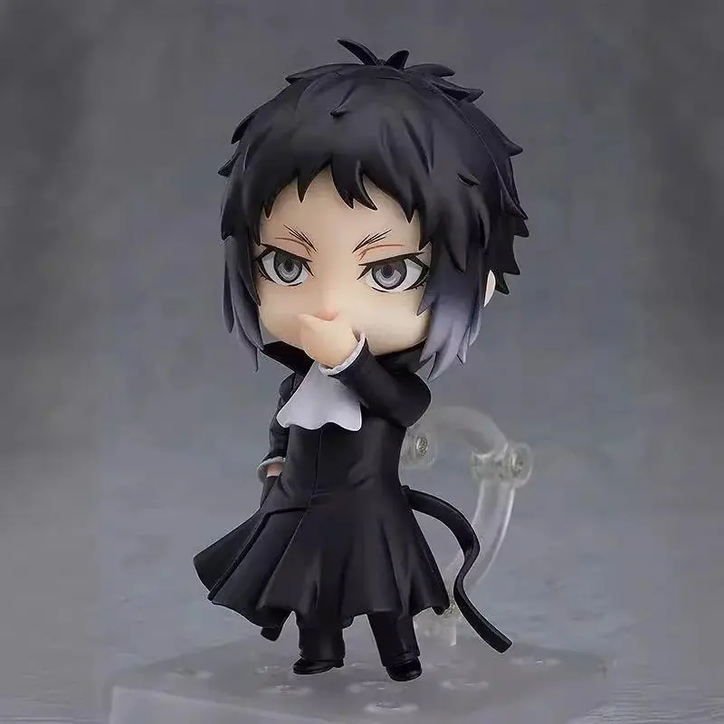 New 10CM Anime Bungo Stray Dogs Ryunosuke Akutagawa Q Version kawaii Joint replaceable Action Figures PVC Model Toy Gifts Popular toys 2026 Hot selling toys