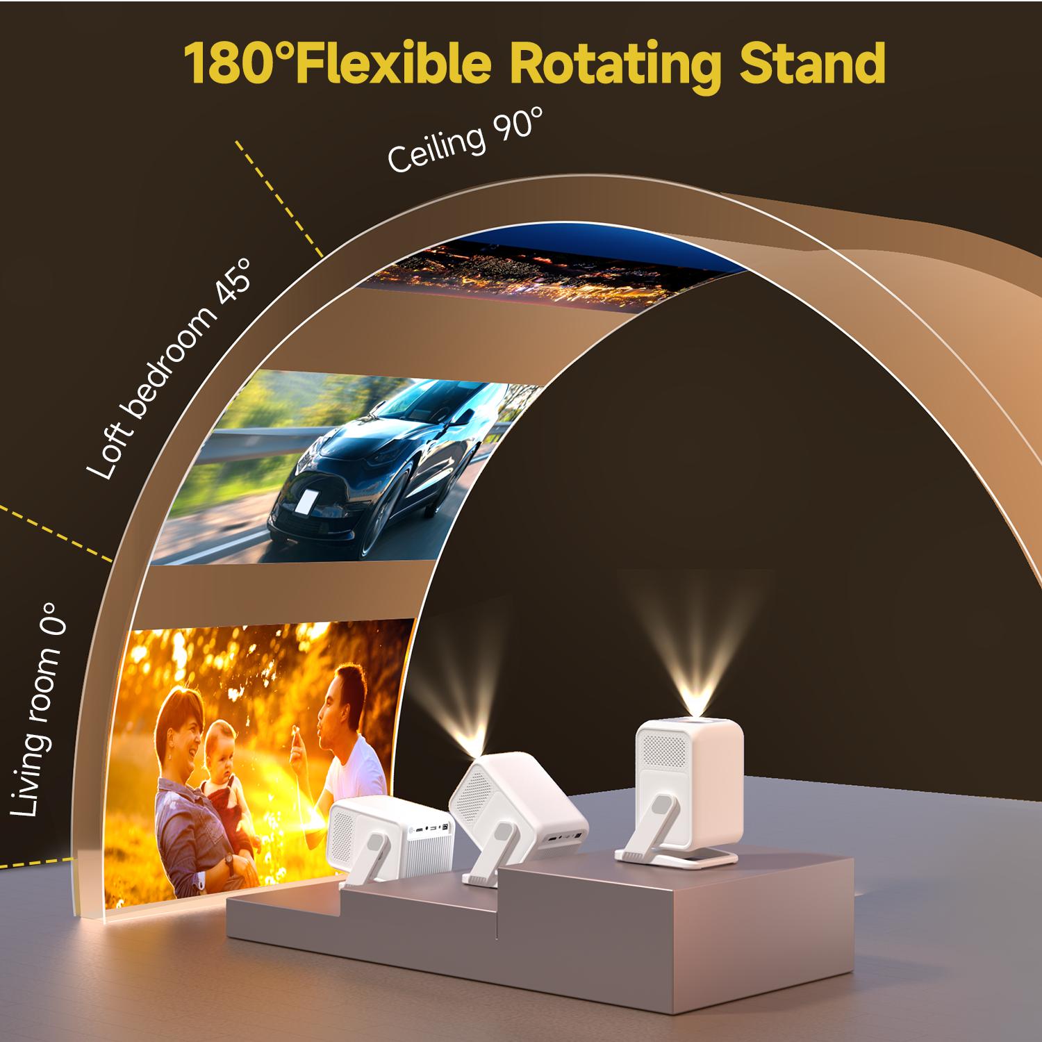 Magcubic Auto Focus HY310X Projector 420ANSI 4K Supported Full HD 1080P Android 11 Built-in 5W Speaker BT5.2 Auto Vertical Keystone for Outdoor Theater Stand Mini Portable Projector