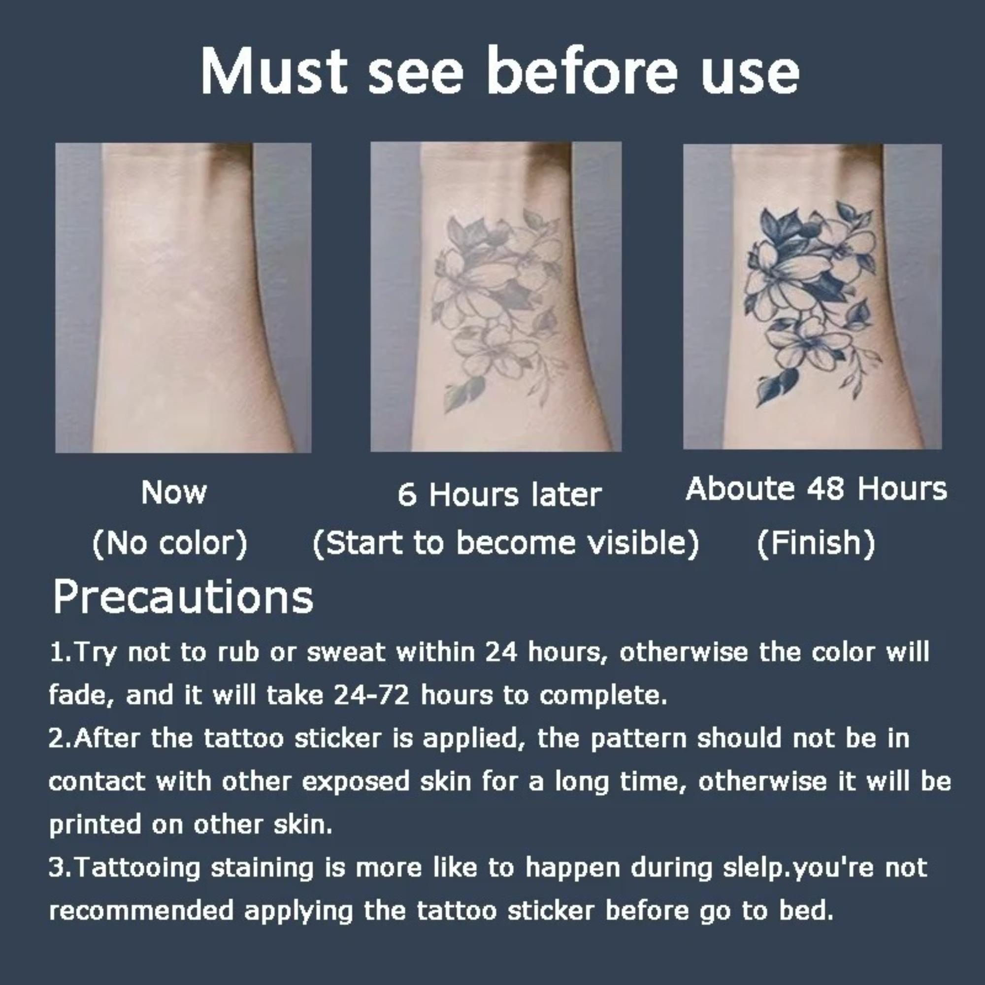 9pcs Death Skull Flower Temporary Tattoo For Women Girls Snake Bird Peony Tattoo Sticker Black Fake Blossom Sexy Tatoo Transfer Adult