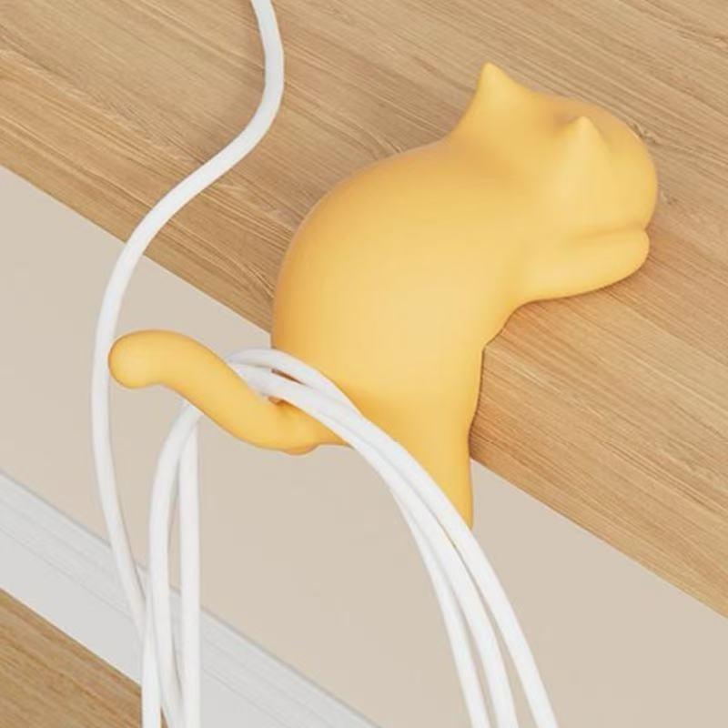 Cat Backpack Hook Table Side No-Drill, Student Desk Multi-Functional Bag Holder, School Desk Accessory, Easy-To-Use