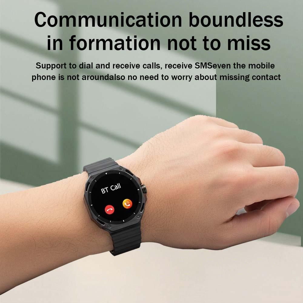 Style 1.52 Inch Smart Watch HD Screen Watch Making Women Watches Festivals Health Tracker Sport Modes Notification Reminder Voice Assistant Motion Trajectory Men Smartwatches Business