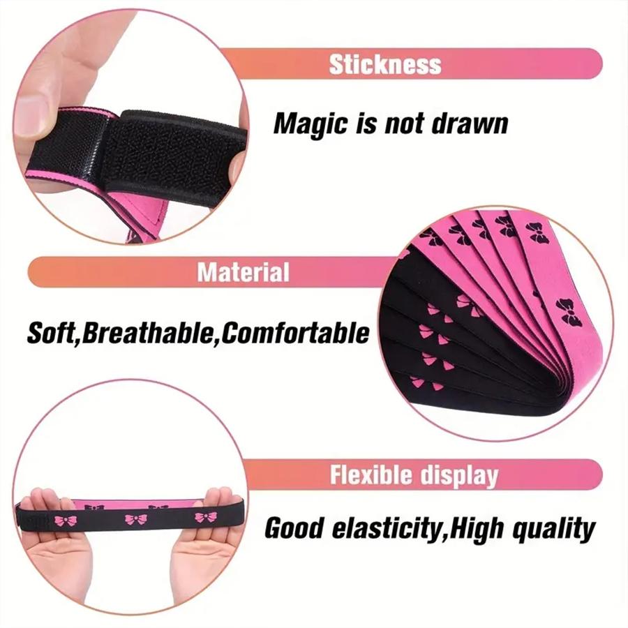 Heatless Hair Band for Lace Melting, 1 Count/3 Counts Elastic Headband for Wigs, Edge Wrap To Lay Edges, Hair Styling Tool for Women & Girls, Adjustable Headband
