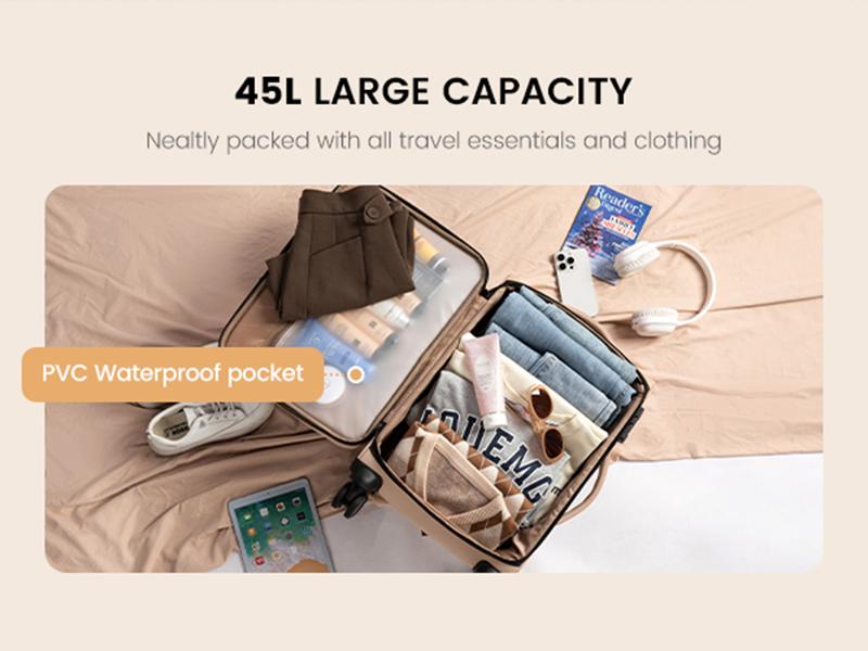 LOVEVOOK Puffer Carry On Luggage 22x14x9 Airline Approved,20 Inch Softside Suitcases with 360° Wheels *4, Lightweight Spinner Carry on Suitcase with TSA Lock,Soft Water-Resistant Large Capacity Luggage for Travel