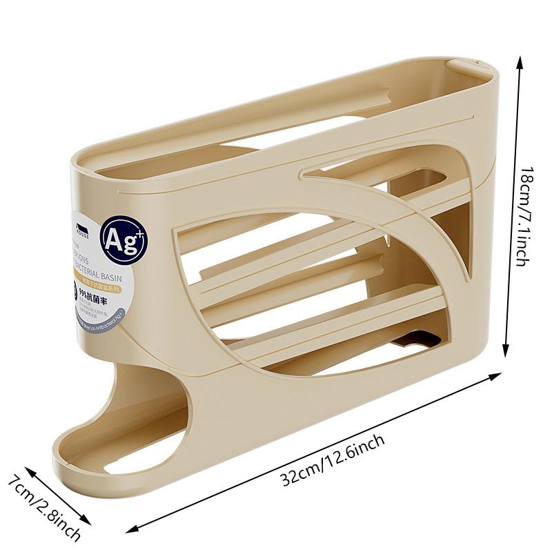 3 Layer Egg Storage Box, Large Capacity Egg Rack, Automatic Rolling Egg Holder, Kitchen Fridge Organizer, Home Use, Stackable Fridge Organizer