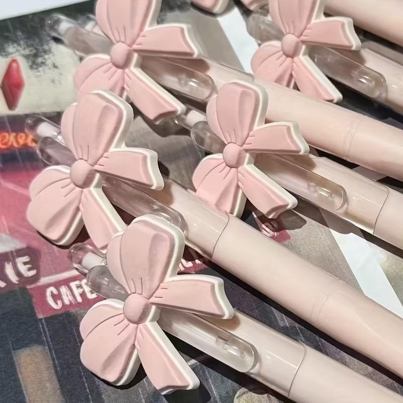 10pcs Bowknot Party Ballpoint Pens, Cute Design, Stylish Retractable Pens, Ideal for Party Favors and Gift Bags