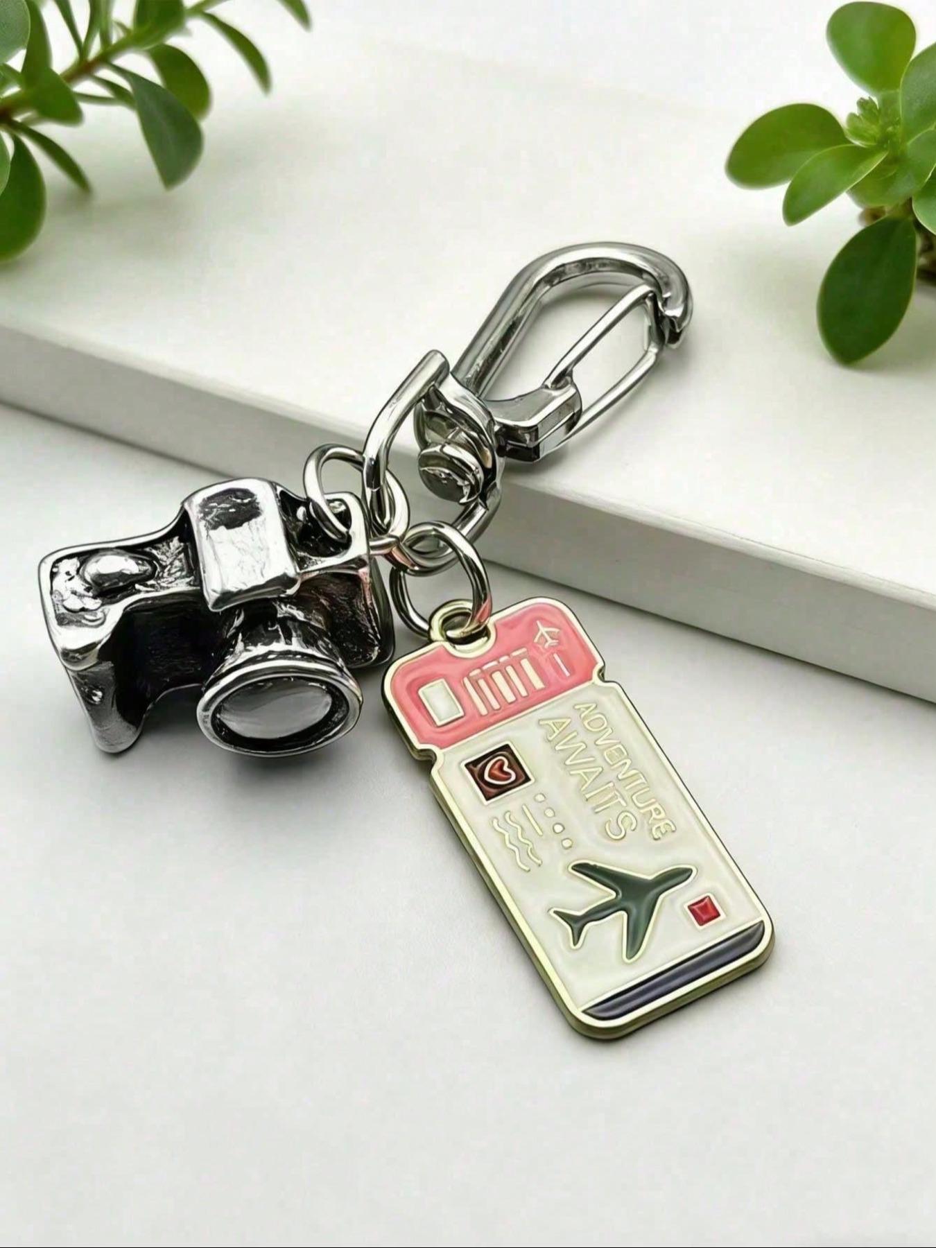 Travel Theme Keychain Pendant, Fashion Bag Accessory, Creative Gift for Graduation, Mother's Day, Wedding, Independence Day