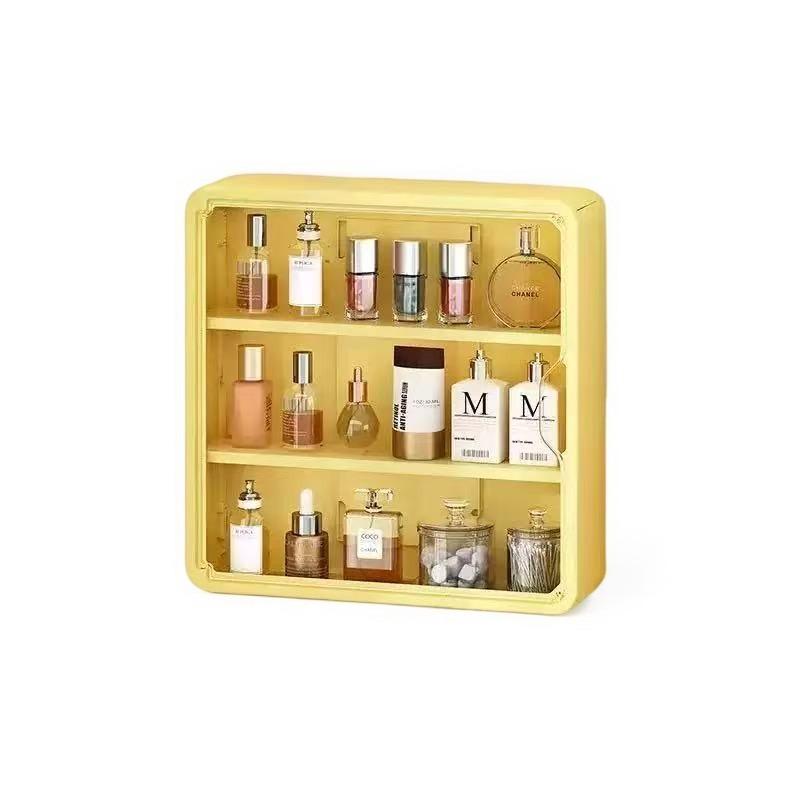 Large Wall-Mounted Display Rack for Doll Collection, 3 or 4-Tier Acrylic Storage Box with Magnetic Design, Space-Saving Clear Compartments for Action Figures and Accessories, Floating Display Shelf