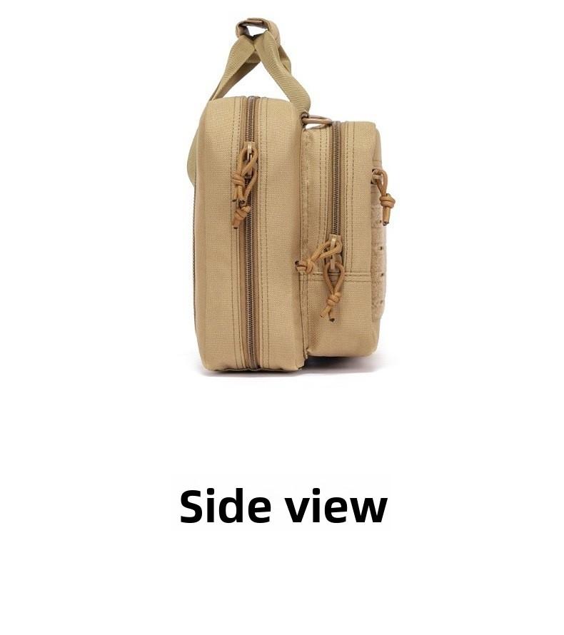 Military fans outdoor portable multi-functional handbag leisure sports anti-splashing diagonal span bag storage bag tactical pistol bag